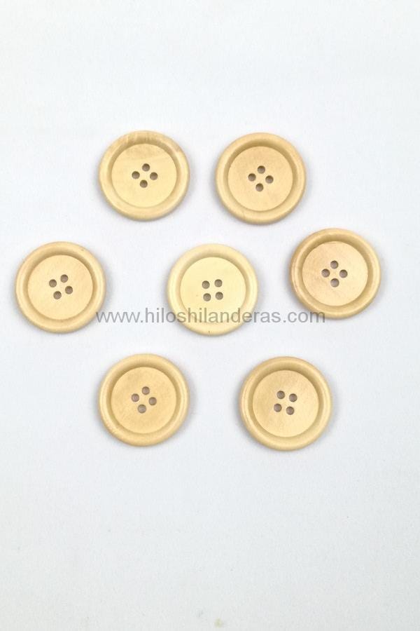 30 botones de madera de gran tamaño de 2.36 pulgadas, botón de costura  redondo, 4 agujeros, botones grandes para manualidades, costura, botones