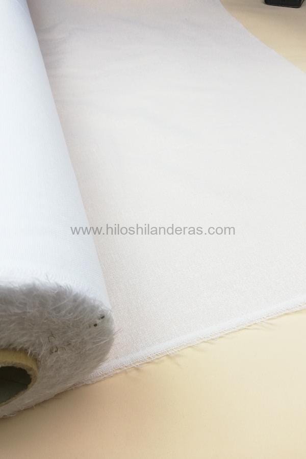 Entretela de tela termoadhesiva blanca 80cm largo » Hilos & Hilanderas