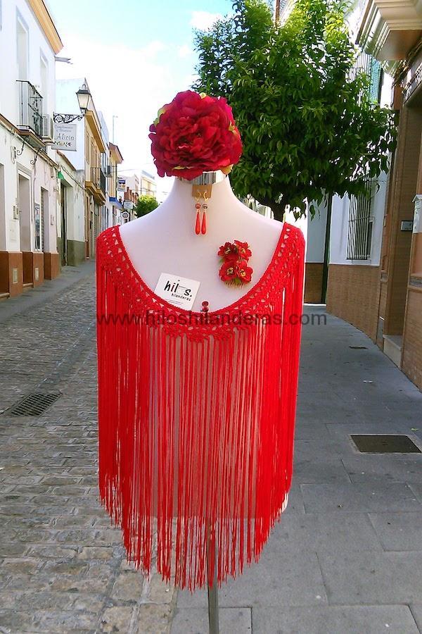 flecos de flamenca mod. Azahar Hilos & Hilanderas
