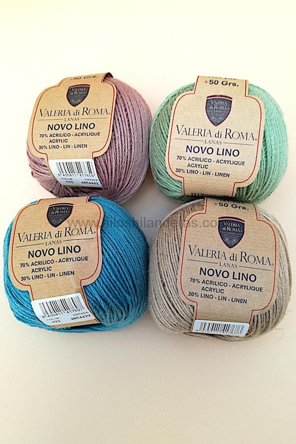 Ovillo de algodón de Valeria Lanas 50 gr grosor 2,5 - 3,5 mm mod. Cotton  Soft Stampa » Hilos & Hilanderas