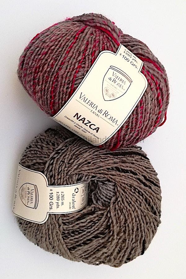 Mitones de lana natural modelo Ampezzo Jaspeado Oscuro