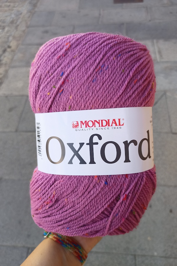 Mondial Oxford madeja lana tweed de 300 gr (630 metros) para agujas de 4,5 - 5,50mm de grosor. Mercería online en el Aljarafe. Tienda de hilos y lanas en Sevilla. Amigurumis. Agujas circulares knitpro